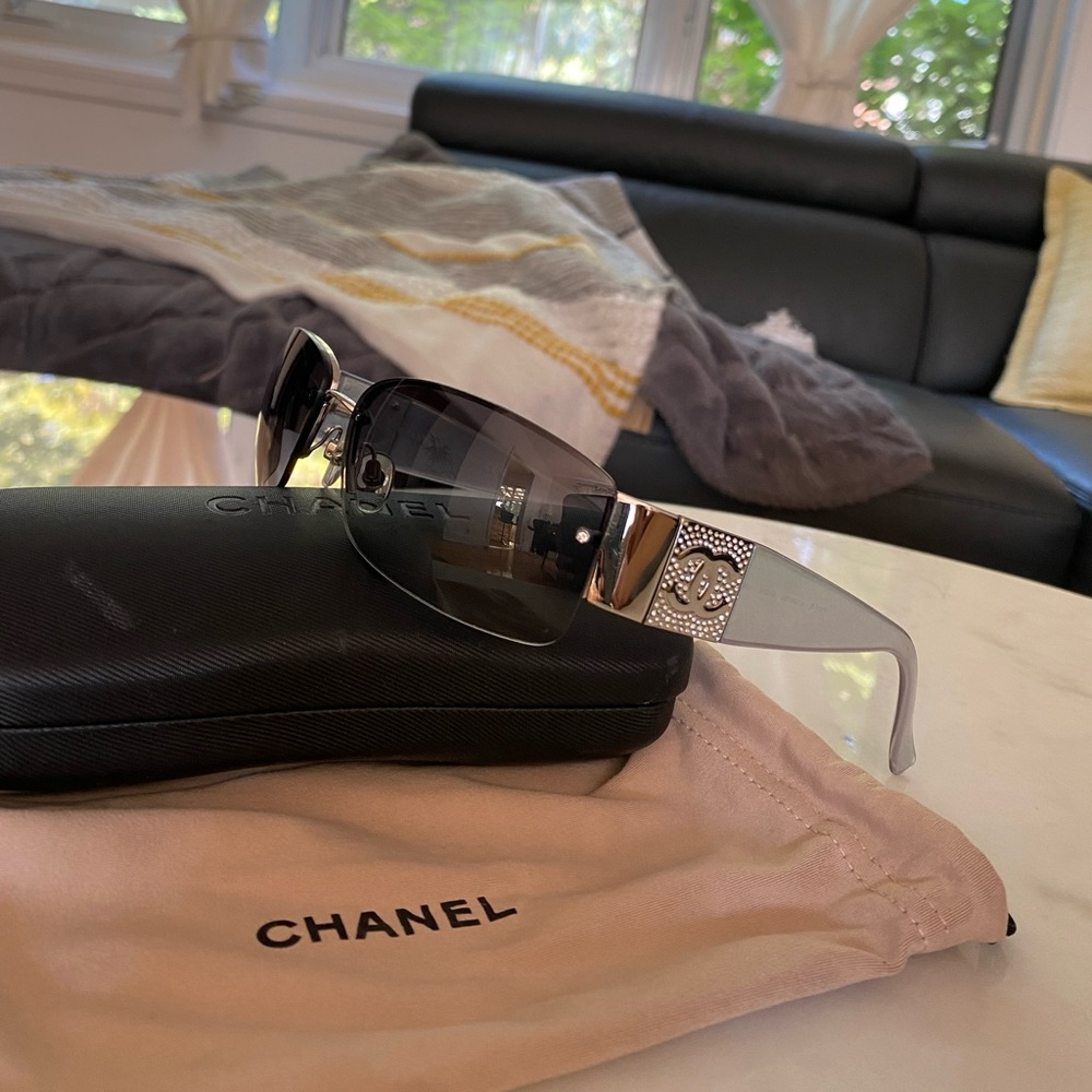 —SOLD—Chanel rimless sunglasses
